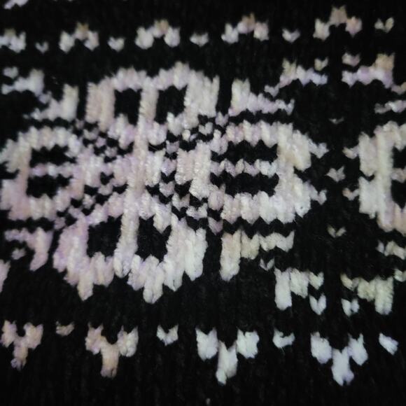 Alfred Dunner Women's Sweater Size PXL Snowflake and skaters design Front Zip - Picture 8 of 11